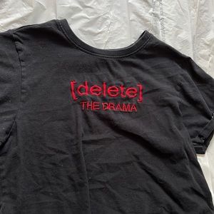 “Delete the Drama” Cropped Tee